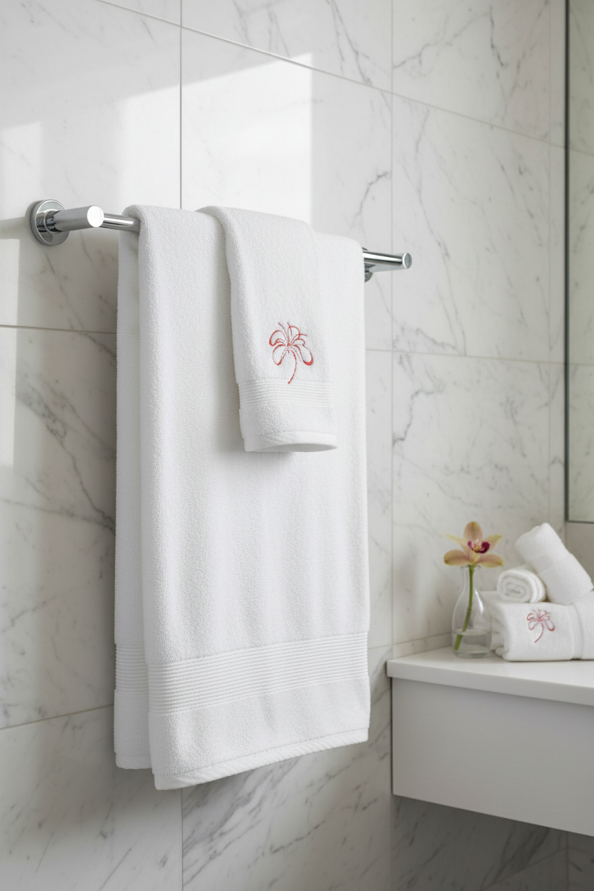 Telo bagno spugna 100% cotone OEKO-TEX flower | KaleidoShop