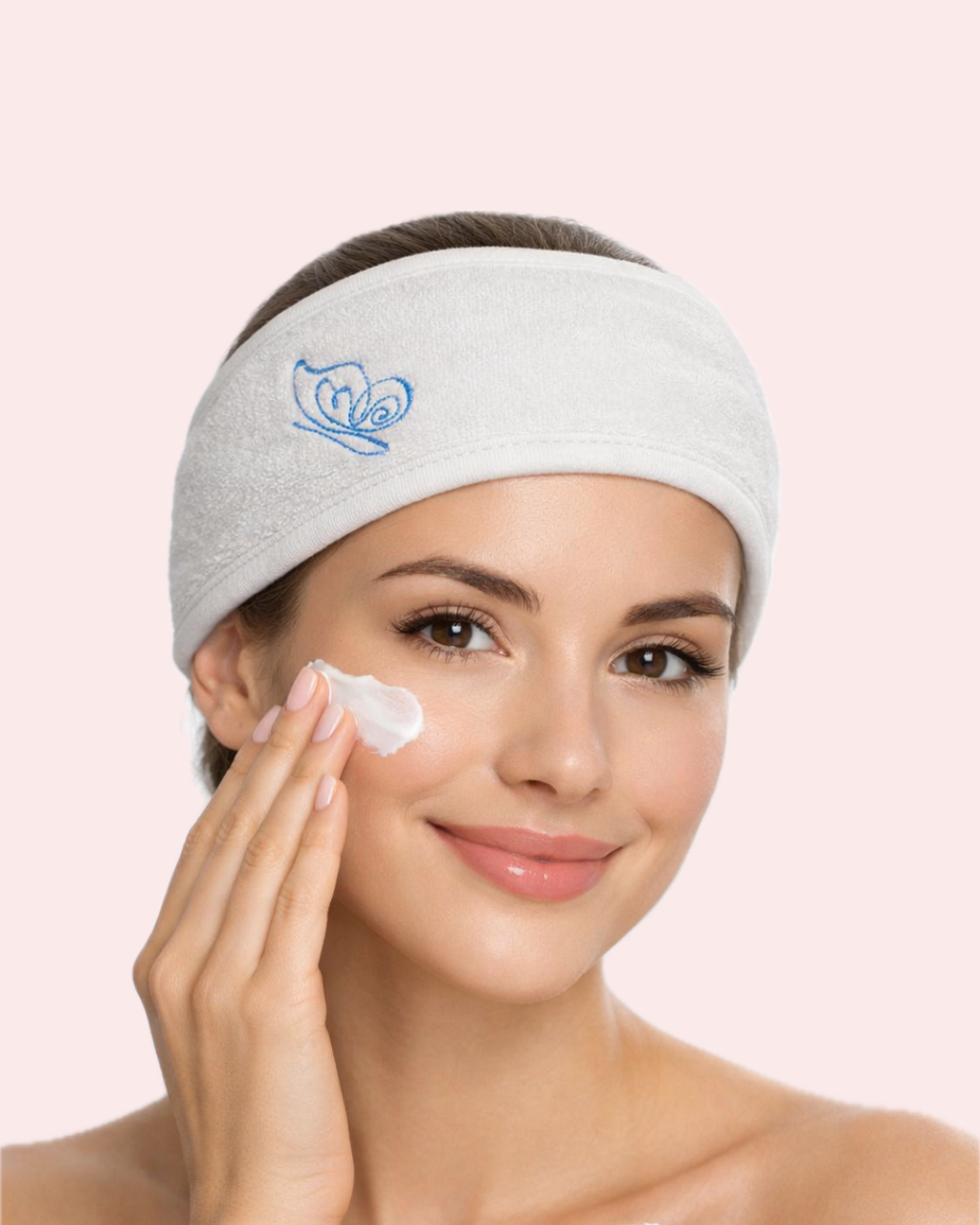 Fascia per Capelli Skincare Butterfly in misto cotone ricamata | KaleidoShop