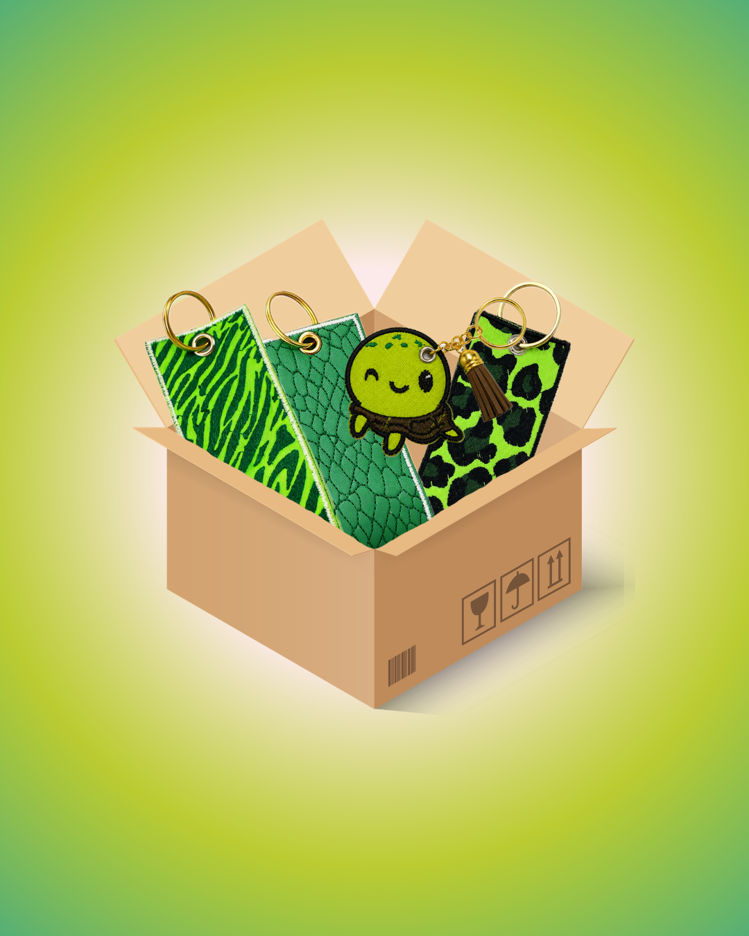 Box Green Portachiavi – Set regalo per Natale