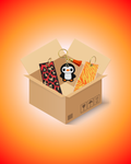 Box Red/Orange Portachiavi – Set regalo per Natale